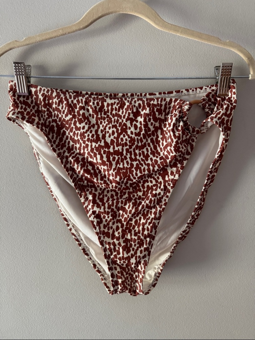 Old Navy Leopard Print High Waist Cut Summer Swimsuit Bikini Bottom